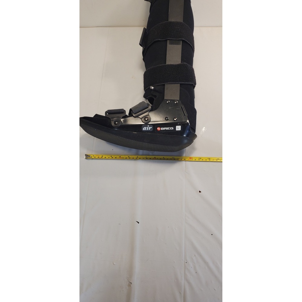 Breg Air Walker Boot Tall Pneumatic Orthopedic Cam Walker Size Large Black - Picture 5 of 7
